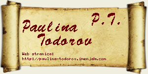 Paulina Todorov vizit kartica